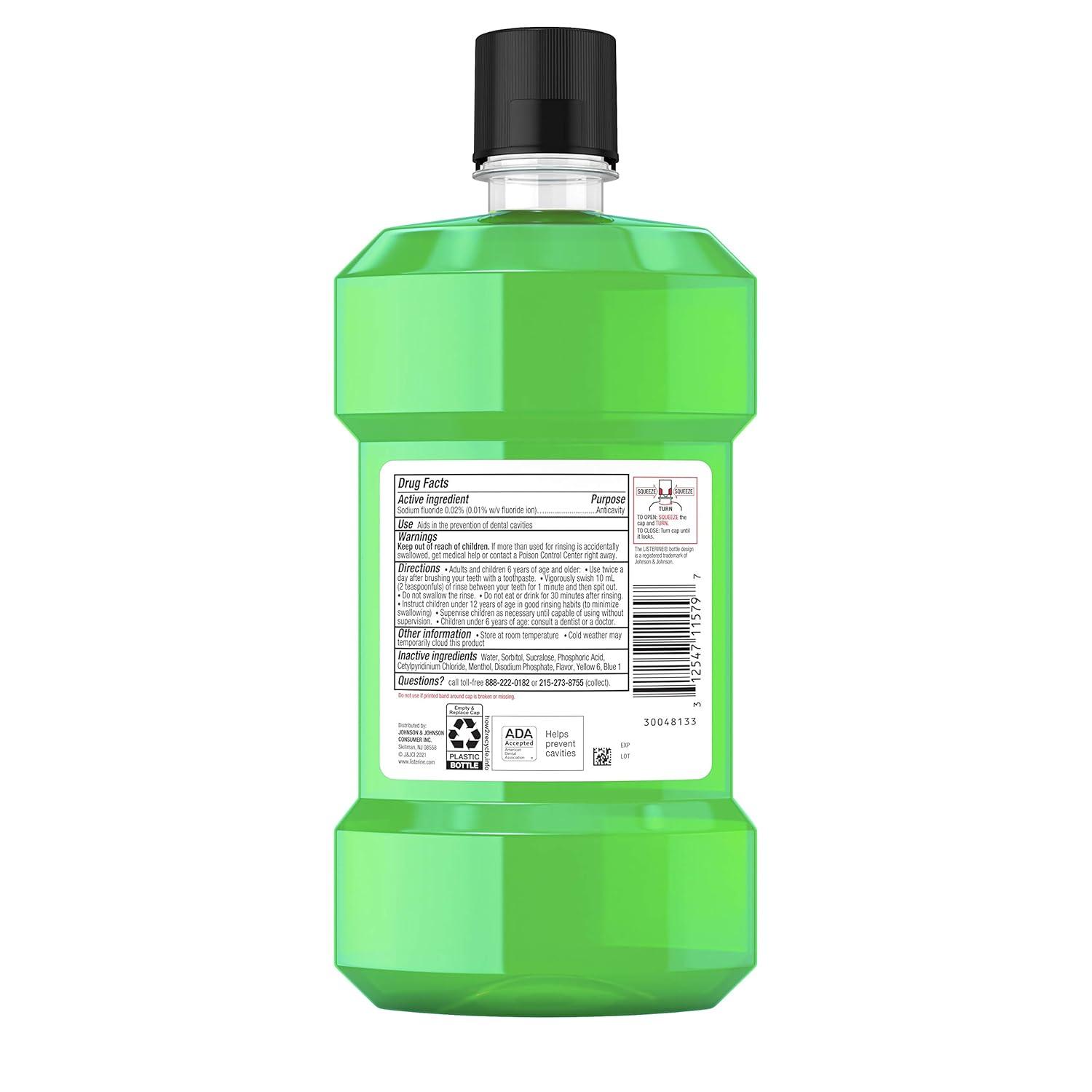 imageListerine Smart Rinse Kids AlcoholFree Anticavity Sodium Fluoride Mouthwash ADA Accepted Oral Rinse for Dental Cavity Protection Mint Shield Flavor for Childrens Oral Care 500 mL Pack of 6Mint
