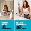 imageListerine AlcoholFree Mouthwash Non Alcoholic Mint Oral Rinse Kills 999 of Germs That Cause Bad Breath for a Fresh Breath ampamp Clean Mouth Less Intense Taste Cool Mint Flavor 1 L338 Fl Oz Pack of 2