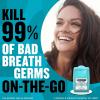imageListerine Cool Mint PocketPaks Portable Breath Strips for Bad Breath Fresh Breath Strips Dissolve Instantly to Kill 99 of Bad Breath Germs OnTheGo Cool Mint 24Strip Pack 3 Pack24 Count Pack of 12