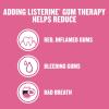 imageListerine Gum Therapy Antiplaque ampamp AntiGingivitis Mouthwash Oral Rinse to Help Reverse Signs of Early Gingivitis Like Bleeding Gums ADA Accepted Glacier Mint 1 L3382 Fl Oz Pack of 2