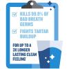 imageListerine Ultraclean Oral Care Antiseptic Mouthwash Everfresh Technology to Help Fight Bad Breath Gingivitis Plaque ampamp Tartar ADAAccepted Oral Rinse Cool Mint 1 L Pack of 2Fresh Citrus
