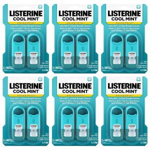 imageListerine Cool Mint Pocketmist Oral Care Mist for Fresh Breath NonAerosol SugarFree Bad Breath Refresher Spray to Kill 99 of Bad Breath Germs Portable Cool Mint Flavor 2 Sprays12 Count