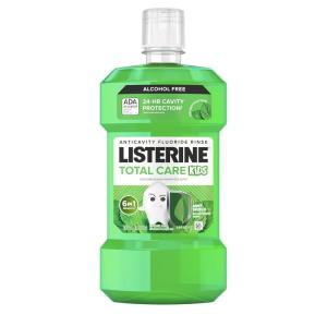 imageListerine Smart Rinse Kids AlcoholFree Anticavity Sodium Fluoride Mouthwash ADA Accepted Oral Rinse for Dental Cavity Protection Mint Shield Flavor for Childrens Oral Care 500 mL Pack of 6Mint