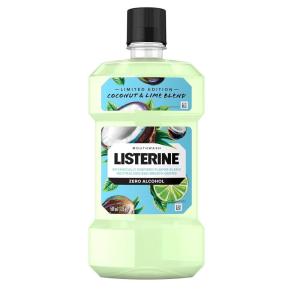 imageListerine Smart Rinse Kids Mouthwash ADA Accepted AlcoholFree Anticavity Sodium Fluoride Mouthwash Oral Rinse for Dental Cavity Protection Pink Lemonade Flavor 500 mL 6 PackCoconut Lime