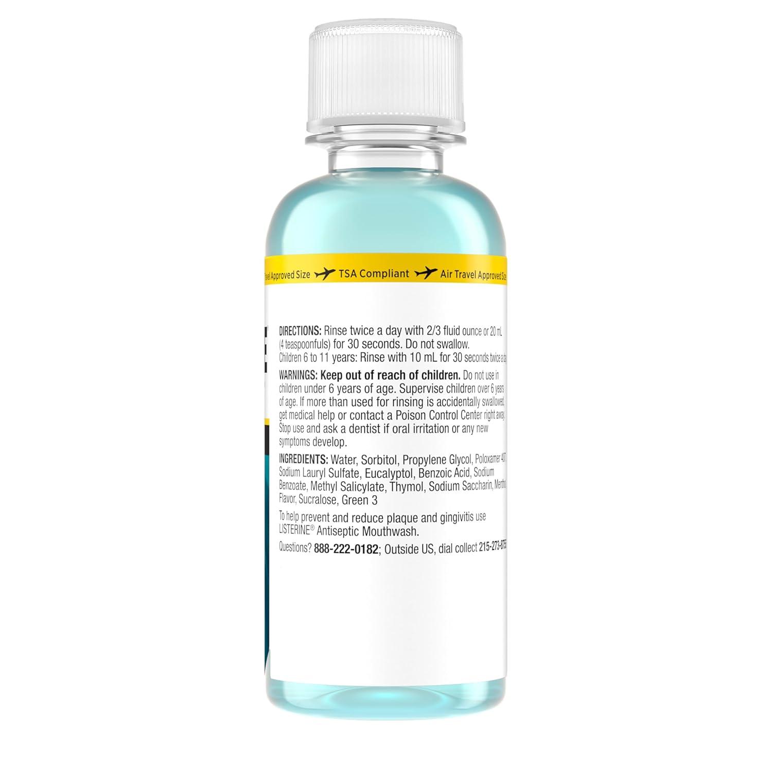 imageListerine Alcohol Free Mouthwash Less Intense AlcoholFree Oral Care Formula for Bad Breath Cool Mint Flavor 32 fl ozCool Mint