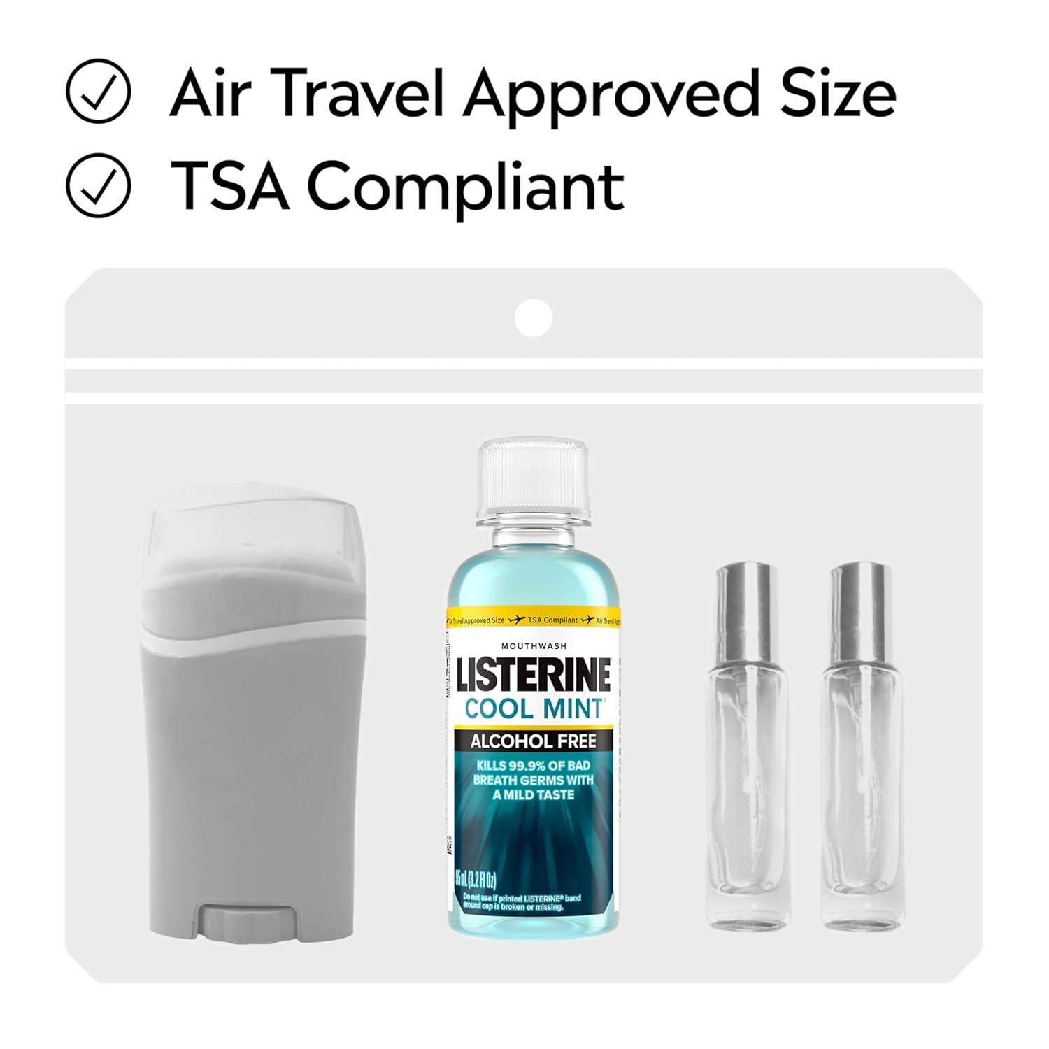 imageListerine Alcohol Free Mouthwash Less Intense AlcoholFree Oral Care Formula for Bad Breath Cool Mint Flavor 32 fl ozCool Mint