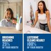 imageListerine Ultraclean Alcohol Free Tartar Control Mouthwash Oral Rinse to Help Fight Bad Breath and Tartar for Cleaner Naturally White Teeth Arctic Mint Flavor 500 mL338 Fl Oz Pack of 2