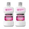 imageListerine Sensitivity Alcohol Free Mouthwash for Sensitive Teeth Bad Breath Treatment Oral Rinse for Adults Fresh Mint Flavor 500 mL 2 Pack