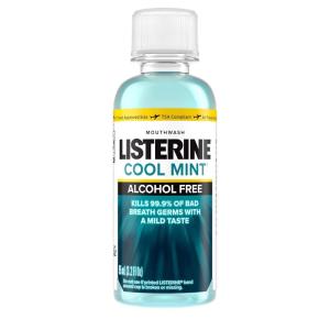 imageListerine Alcohol Free Mouthwash Less Intense AlcoholFree Oral Care Formula for Bad Breath Cool Mint Flavor 32 fl ozCool Mint