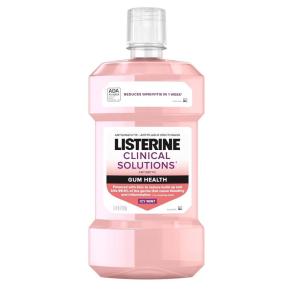 imageListerine Clinical Solutions Gum Health Antiseptic Mouthwash Antigingivitis ampamp Antiplaque Oral Rinse Helps Prevent Buildup ampamp Immediately Kills Germs for Healthier Gums ICY Mint 1 L338 Fl Oz Pack of 1