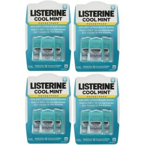 imageListerine Cool Mint Pocketpaks Breath Strips 1224Strip Pack Total 288 StripsCool Mint