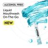 imageListerine OnTheGo Cool Mint Alcohol Free Mouthwash Packets Oral Rinse in Individual Packets Kills Bad Breath Germs Less Intense Taste Cool Mint Flavor Mini Travel Size 033 fl oz 30 Pack034 Fl Oz Pack of 5