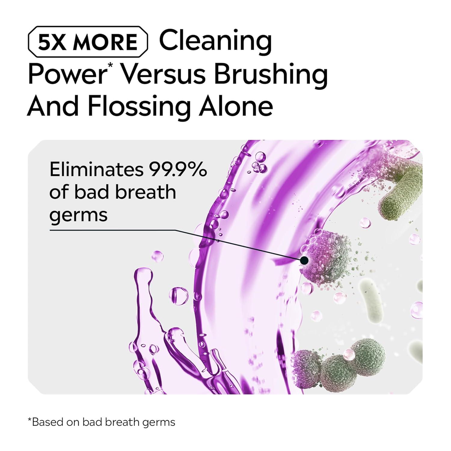 imageListerine Total Care Anticavity Fluoride Mouthwash 6 Benefits in 1 Oral Rinse Helps Kill 999 of Bad Breath Germs Prevents Cavities Strengthens Enamel ADAAccepted Fresh Mint 250 mL85 Fl Oz Pack of 1