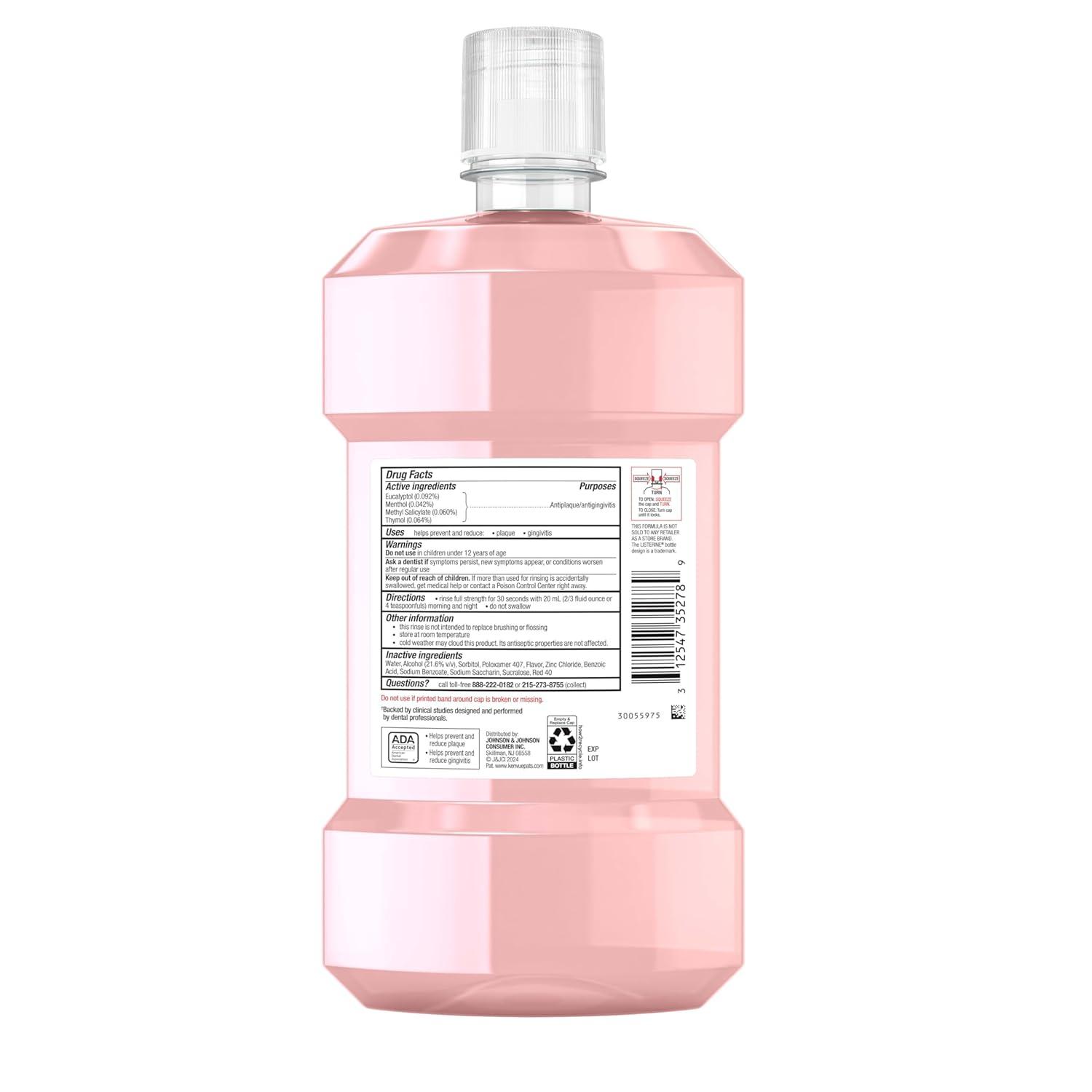 Gingivitis Rinse Listerine Clinical Solutions Gum Health Antiseptic Mouthwash ...